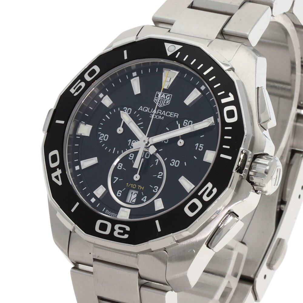 TAG Heuer CAY111A Aquaracer Chronograph Watch, Stainless Steel/SS, Men's - Picture 3 of 16